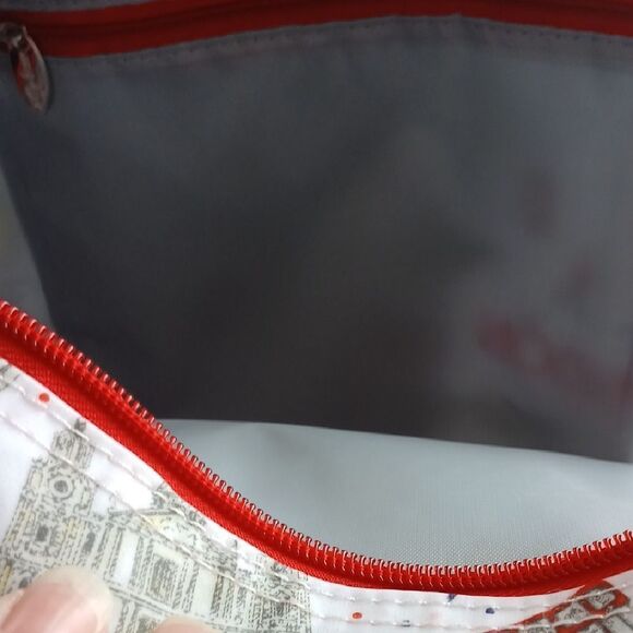 Milly Green London Themed Backpack with Red Accents main image 4